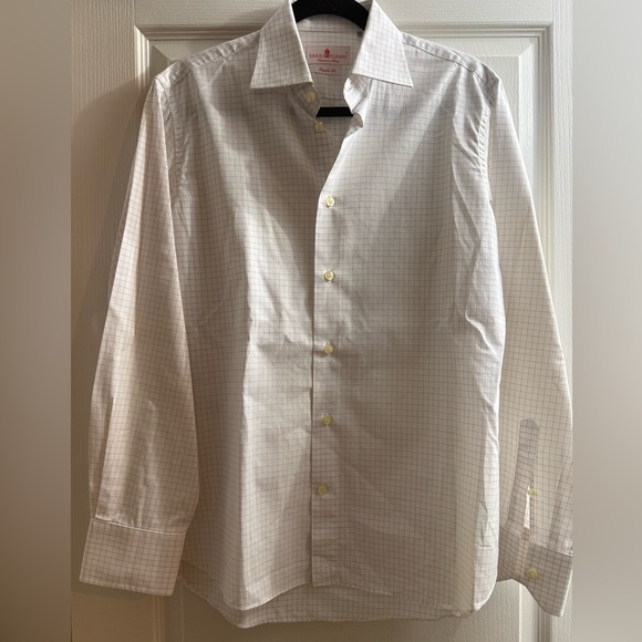 Eredi Pisano Other - Eredi Pisano Red, White, Blue check Dress Shirt